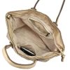 VS 010 bézs női bőr válltáska, shopper táska 46 x 28 x 15 cm 