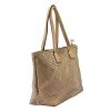 VS 010 bézs női bőr válltáska, shopper táska 46 x 28 x 15 cm 