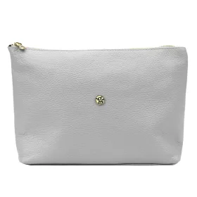   Gregorio COSMETICS-004   szürke női bőr kozmetikai táska 29 x 19 x 10 cm