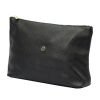 Gregorio COSMETICS-004   fekete női bőr kozmetikai táska 29 x 19 x 10 cm