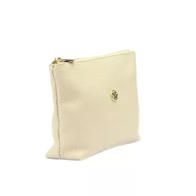   Gregorio COSMETICS-005   bézs női bőr kozmetikai táska 21 x 13 x 8 cm