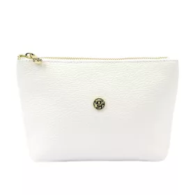   Gregorio COSMETICS-005   fehér női bőr kozmetikai táska 21 x 13 x 8 cm