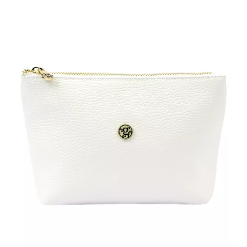 Gregorio COSMETICS-005   fehér női bőr kozmetikai táska 21 x 13 x 8 cm
