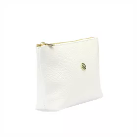   Gregorio COSMETICS-005   fehér női bőr kozmetikai táska 21 x 13 x 8 cm