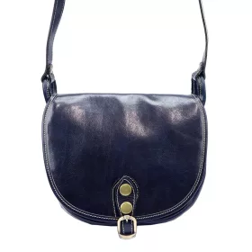   Florence 8863 M navy női bőr válltáska, oldaltáska 26 x 20 x 11 cm