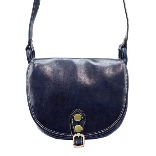 Florence 8863 M navy női bőr válltáska, oldaltáska 26 x 20 x 11 cm