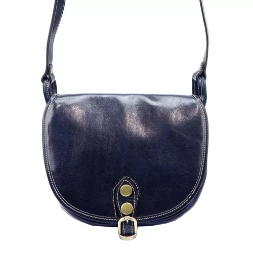 Florence 8863 M navy női bőr válltáska, oldaltáska 26 x 20 x 11 cm