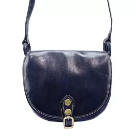   Florence 8863 M navy női bőr válltáska, oldaltáska 26 x 20 x 11 cm