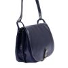 Florence 8863 navy női bőr válltáska, oldaltáska 30 x 26 x 12 cm