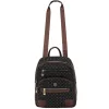 BRICIOLE 4134 fekete női rostbőr hátitáska 11 x 31 x 26 cm