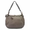 VS 006 taupe női bőr kézitáska, oldaltáska 36 x 30 x 14 cm