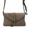 VS 013 taupe női bőr válltáska, oldaltáska 28 x 17 x 6 cm