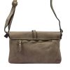VS 013 taupe női bőr válltáska, oldaltáska 28 x 17 x 6 cm