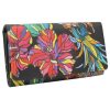 Rovicky R-N22-ART-18 színes virágmintás női bőr pénztárca 18 x 8.5 x 3.5 cm