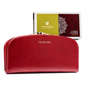   Peterson PTN 42123-SG piros női bőr pénztárca 18.5 x 10 x 3.5 cm