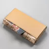 Peterson PTN SM-411 kígyóbőr mintás bézs női valódi bőr pénztárca 18,5 x 9,5 cm
