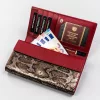 Peterson PTN BS-411 SNAKE-2 piros marhabőr női pénztárca 17.5x9.5x3 cm