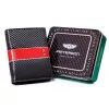 Peterson PTN 317 MOTO3 fekete-piros férfi valódi bőr pénztárca 10 x 12.5 x 2.5 cm