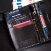 Peterson PTN 317 MOTO3 fekete-piros férfi valódi bőr pénztárca 10 x 12.5 x 2.5 cm