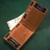 Peterson PTN N79 2-1-5 konyakbarna férfi bőr pénztárca 8.5 x 2 cm