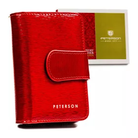   Peterson PTN 425214-SH piros női bőr pénztárca 9 x 13 x 3.5 cm