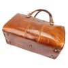 Gregorio 132 olasz konyakbarna bőr utazótáska 45 x 29 x 25 cm