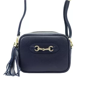   Luka 20-040 navy női bőr válltáska, oldaltáska 21 x 15.5 x 8 cm
