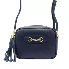   Luka 20-040 navy női bőr válltáska, oldaltáska 21 x 15.5 x 8 cm
