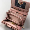 Peterson PTN RD-21-GCL-Y pink trikolor női bőr pénztárca 18.5 x 10 x 3.5 cm