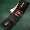 Peterson MR-08-CN fekete férfi bőr pénztárca 13 x 10.5 x 2 cm