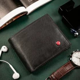  Peterson MR-11-CN fekete férfi bőr pénztárca 12 x 10 x 2 cm