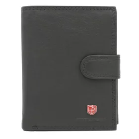   Peterson MR-15L-CN fekete férfi bőr pénztárca 10 x 12.5 x 2 cm