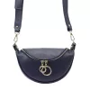 Luka 20-033 navy női bőr válltáska, oldaltáska, crossbody 25 x 16 x 10 cm
