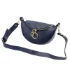 Luka 20-033 navy női bőr válltáska, oldaltáska, crossbody 25 x 16 x 10 cm