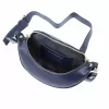 Luka 20-033 navy női bőr válltáska, oldaltáska, crossbody 25 x 16 x 10 cm