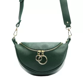   Luka 20-033 tengerkék női bőr válltáska, oldaltáska, crossbody 25 x 16 x 10 cm