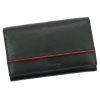 Albatross GN LW-M02 PIPE fekete-piros női bőr pénztárca 15 x 9 x 3 cm 
