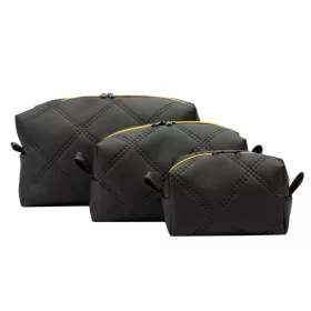   MiaMore Toiletry Bag 3in1 fekete női kozmetikai táska csomag