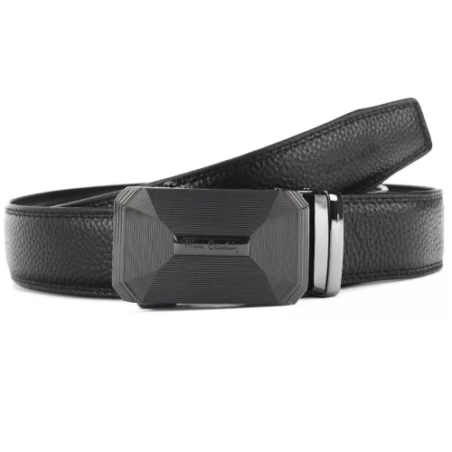 Pierre Cardin 555 HY08 fekete automata férfi bőr öv 130 x 3.5 cm