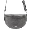 MiaMore 01-029 Z szürke női bőr válltáska, oldaltáska, crossbody 28 x 20 x 7 cm