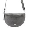 MiaMore 01-029 Z szürke női bőr válltáska, oldaltáska, crossbody 28 x 20 x 7 cm