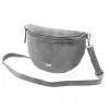 MiaMore 01-029 Z szürke női bőr válltáska, oldaltáska, crossbody 28 x 20 x 7 cm