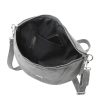 MiaMore 01-029 Z szürke női bőr válltáska, oldaltáska, crossbody 28 x 20 x 7 cm