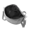 MiaMore 01-029 Z szürke női bőr válltáska, oldaltáska, crossbody 28 x 20 x 7 cm