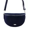 MiaMore 01-029 Z navy kék női bőr válltáska, oldaltáska, crossbody 28 x 20 x 7 cm