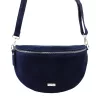 MiaMore 01-029 Z navy kék női bőr válltáska, oldaltáska, crossbody 28 x 20 x 7 cm