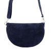 MiaMore 01-029 Z navy kék női bőr válltáska, oldaltáska, crossbody 28 x 20 x 7 cm