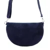 MiaMore 01-029 Z navy kék női bőr válltáska, oldaltáska, crossbody 28 x 20 x 7 cm