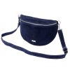 MiaMore 01-029 Z navy kék női bőr válltáska, oldaltáska, crossbody 28 x 20 x 7 cm