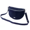 MiaMore 01-029 Z navy kék női bőr válltáska, oldaltáska, crossbody 28 x 20 x 7 cm
